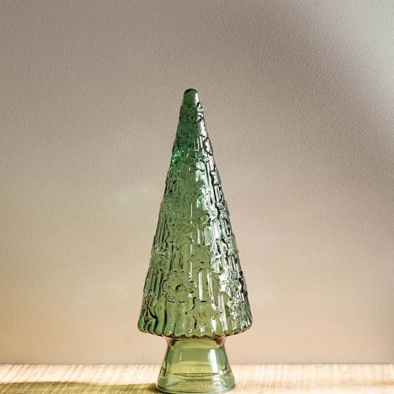 Recycled Glass Holiday Tree, Small - Green